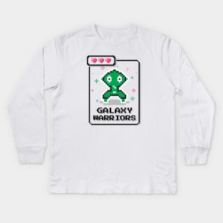 Gaming Pixels - Galaxy warriors Kids Long Sleeve T-Shirt